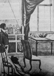 Orłowski Tsar Paul I visiting Tadeusz Kościuszko in prison (detail)