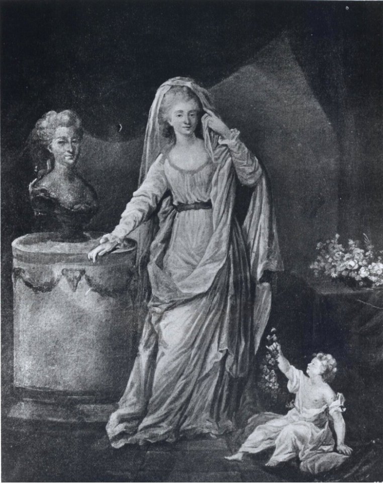 Urszula Mniszech and daughter Elżbieta by Bacciarelli