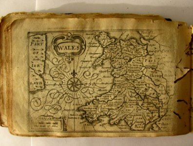 17th Century map of Wales