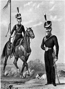 18 2559 Book illustrations of Historical description of the clothes and weapons of Russian troops