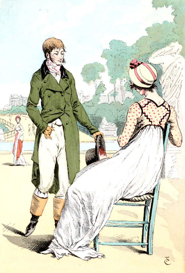 On the terrace of the Tuileries, 1798