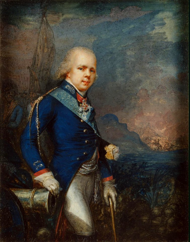 Constantine Pavlovich of Russia in the Battle of Novi by anonim (1799, Hermitage)