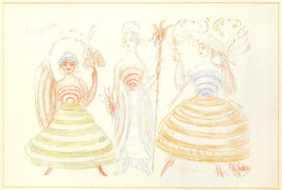 18. De schelpen (uit- La Gamme d'Amour), James Ensor, Mu.ZEE Oostende, SM001767