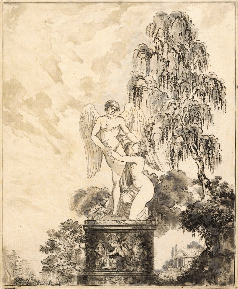 Sierakowski Statue under the birch