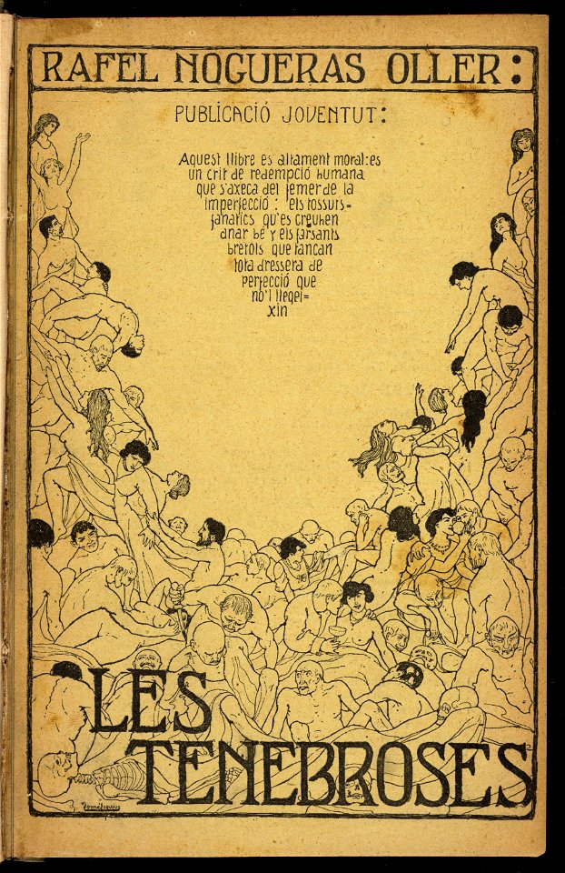 18. Portada Les Tenebroses, Rafel Nogueras Oller. Biblioteca de Catalunya