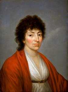 Kazimierz Wojniakowski - Portrait of Justyna Lanckorońska 1801. Free illustration for personal and commercial use.