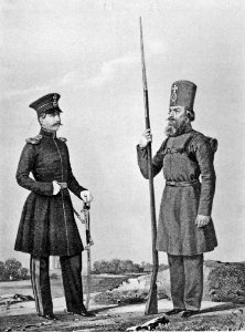 18 2532 Book illustrations of Historical description of the clothes and weapons of Russian troops