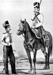 18 2557 Book illustrations of Historical description of the clothes and weapons of Russian troops