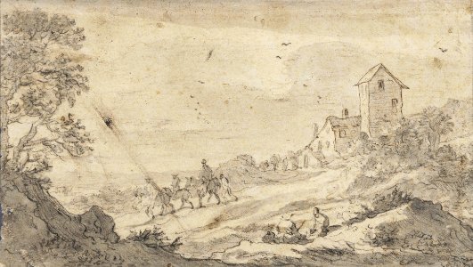 Plersch Landscape with wanderers
