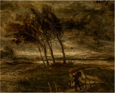 Willem Linnig II - Storm landscape. Free illustration for personal and commercial use.