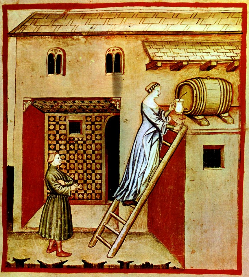18-alimenti, aceto,Taccuino Sanitatis, Casanatense 4182.