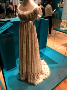 1800s cambric ball dress