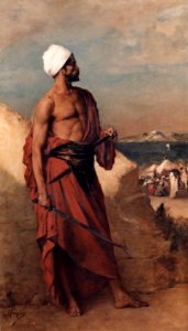 Constantin Meunier - Arab sentry