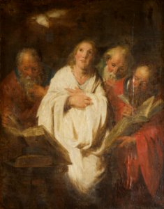 Pieter Jozef Verhaghen - Christ with the Evangelists