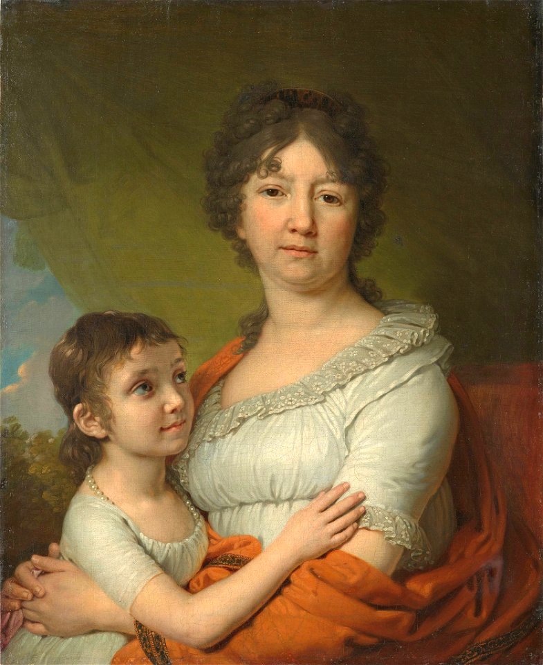 Anna Labzina with ward Sofia by Borovikovsky