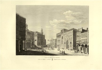 1806-1820, Voyage pittoresque et historique de l'Espagne, tomo I, Plaza del Mercado de Valencia