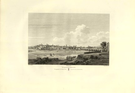 1806-1820, Voyage pittoresque et historique de l'Espagne, tomo I, Vista general de Badajos
