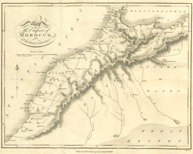 (1810) Map of the EMPIRE OF MAROCCO