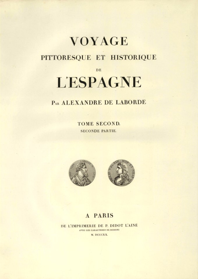 1806-1820, Voyage pittoresque et historique de l'Espagne, tomo II, segunda parte