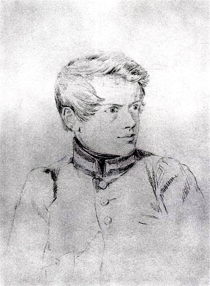 Karl Briullov - self-portrait 1813-16