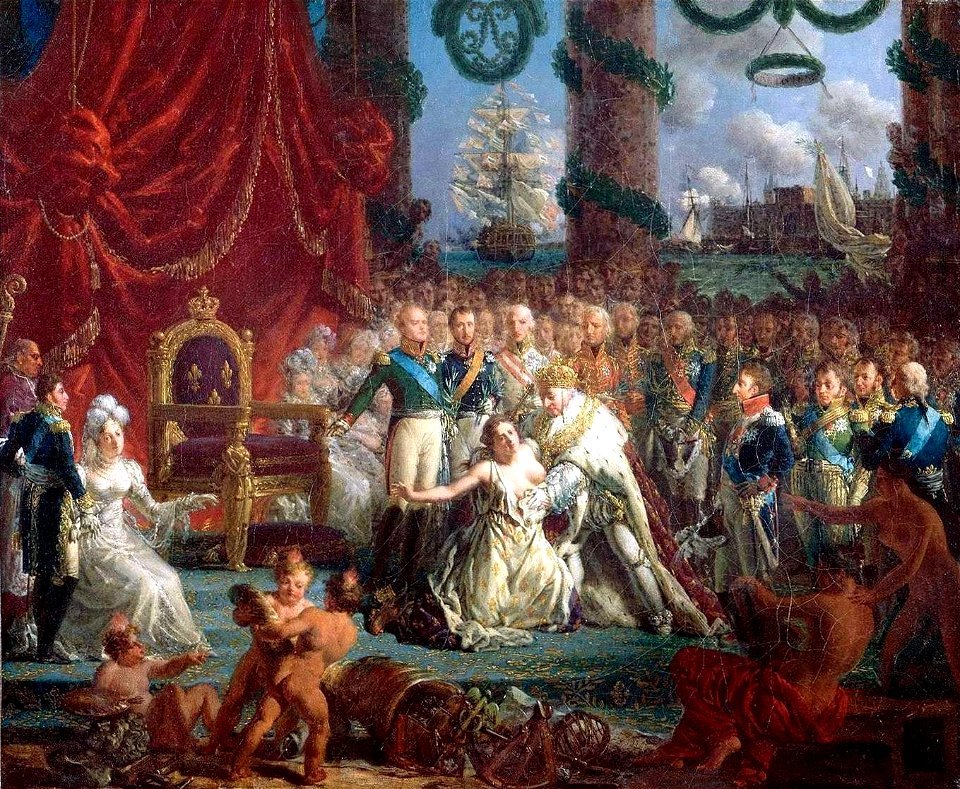 Louis XVIII relevant la France