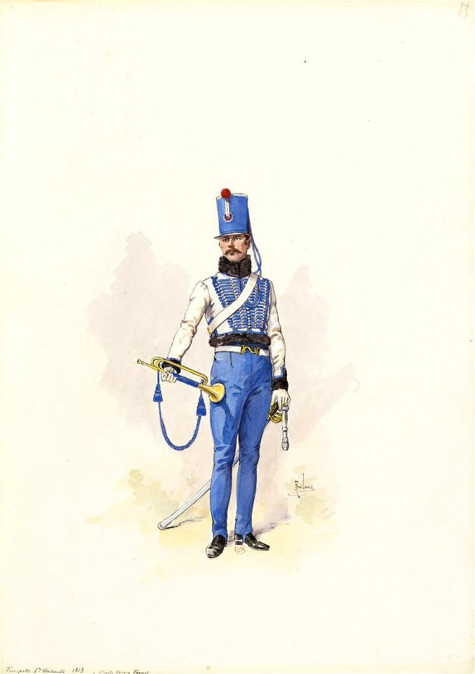 1813 - Trompette du 1er Hussards d'après Horace Vernet (13)