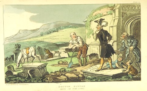 SYNTAX(1813) - 10 - Doctor Syntax, Among the Tomb Stones