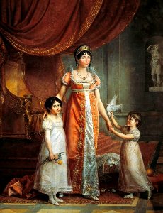 Ritratto di Giulia Clary e delle figlie Zenaide e Carlotta (Jean-Baptiste Wicar)