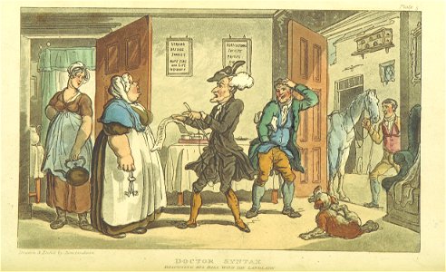 SYNTAX(1813) - 05 - Doctor Syntax, Disputing his Bill with the Landlady