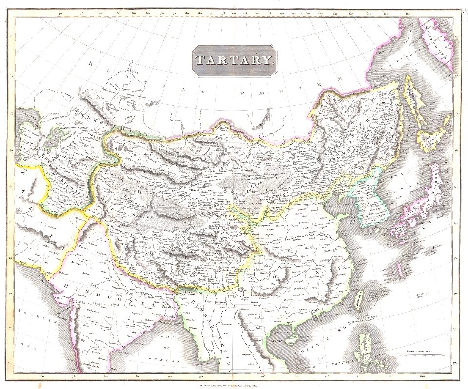 1814 Thomson Map of Tartary ( Mongolia, Tibet ) - Geographicus - Tartary-t-1814