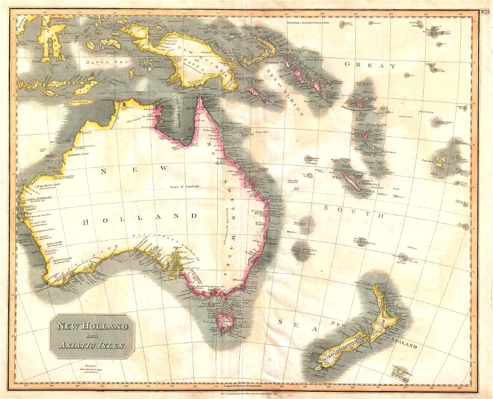 1814 Thomson Map of Australia, New Zealand and New Guinea - Geographicus - Australia-thomson-1814