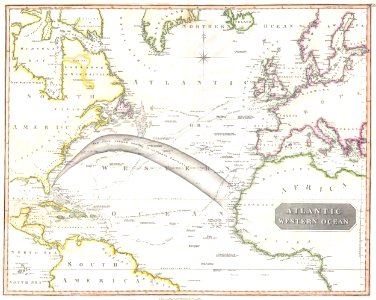 1814 Thomson Map of the Atlantic Ocean - Geographicus - Atlantic-t-1814