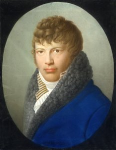 Johann Christian Andreas Rossmässler Bildnis eines jungen Herrn 1813. Free illustration for personal and commercial use.