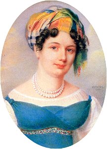 Ekaterina Karamzina by J.Benner (1817, Hermitage)