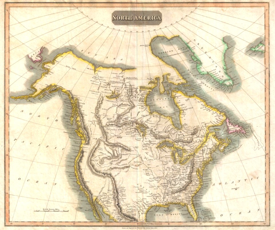 1814 Thomson Map of North America - Geographicus - NorthAmerica-thomson-1814