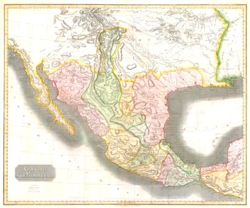 1814 Thomson Map of Texas, Mexico ^ Louisiana - Geographicus - SpanishNorthAmer-t-1814