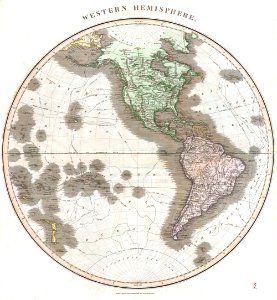 1814 Thomson Map of the Western Hemisphere ( North America ^ South America ) - Geographicus - HemiWest-t-1814