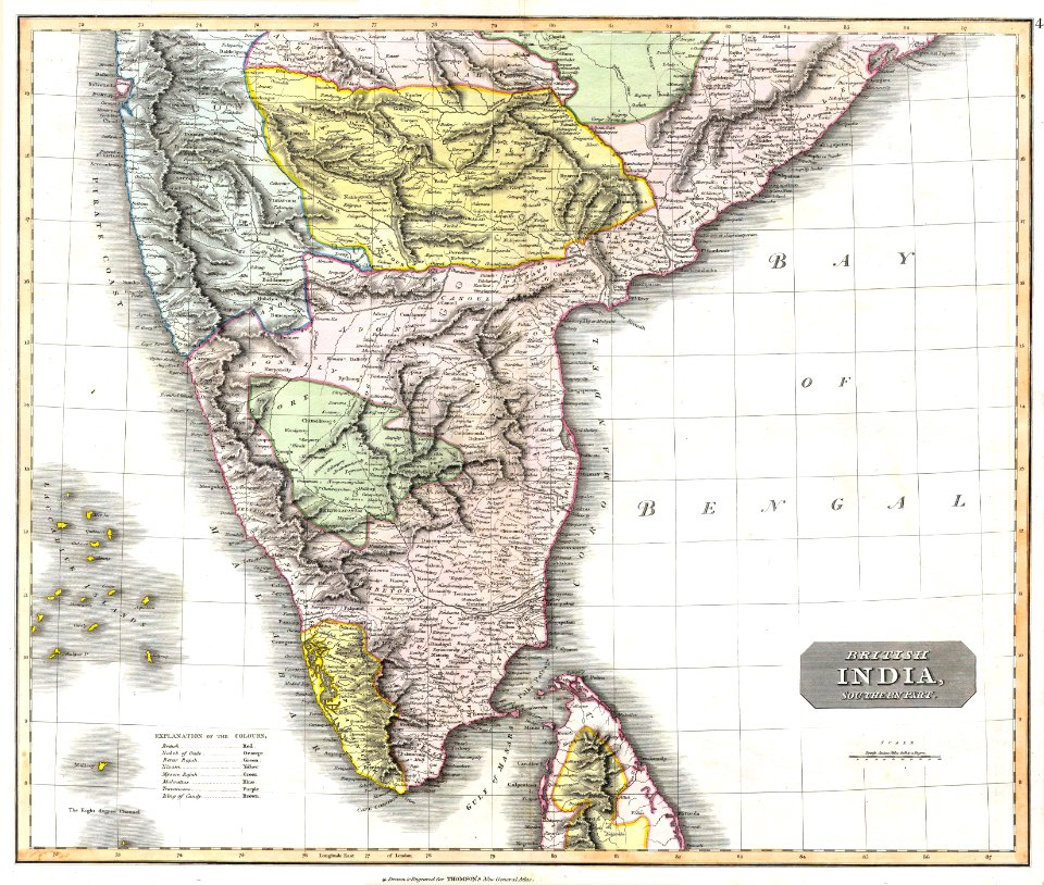 1814 Thomson Map of India - Geographicus - IndiaSouth-t-1814