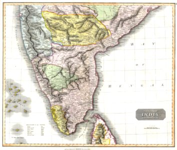 1814 Thomson Map of India - Geographicus - IndiaSouth-t-1814