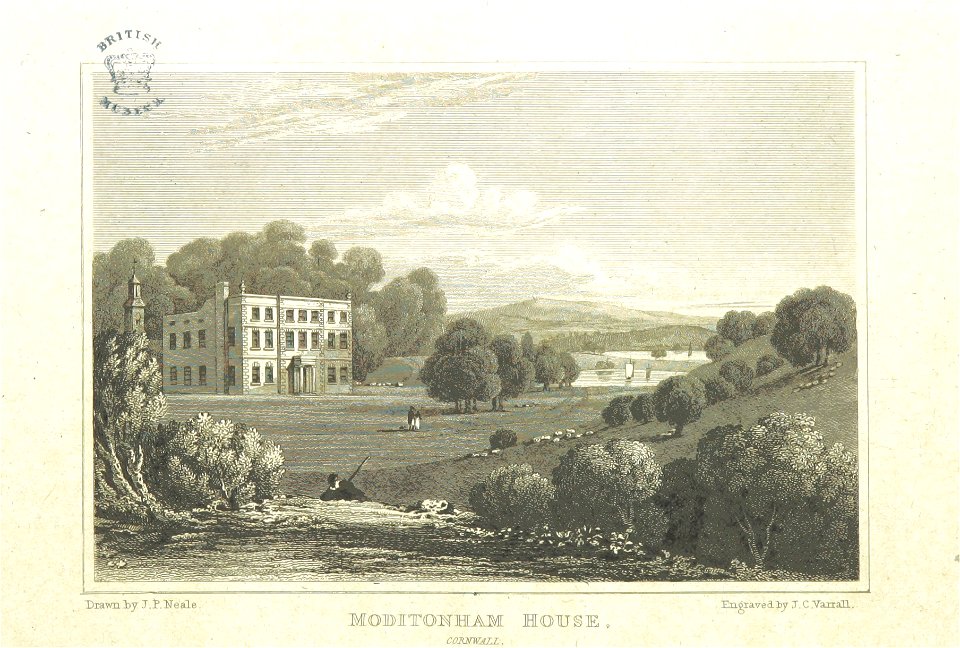 Neale(1818) p1.168 - Moditonham House, Cornwall