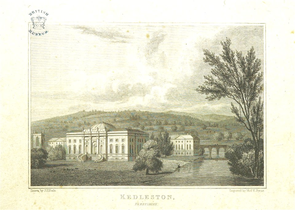Neale(1818) p1.192 - Kedleston, Derbyshire