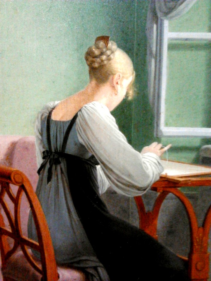 Kersting Embroidery woman (detail) 02
