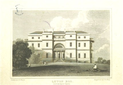 Neale(1818) p1.054 - Luton Hoo (South-East View)