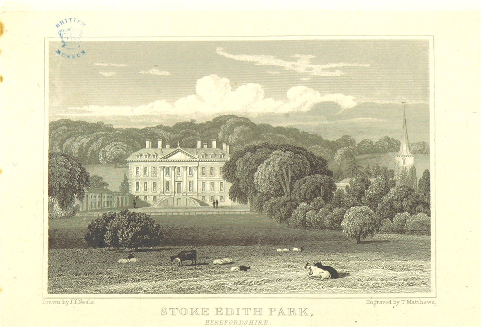 Neale(1818) p2.098 - Stoke Edith Park, Herefordshire