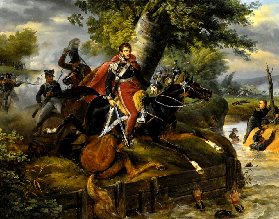 Horace Vernet - Death of Prince Poniatowski