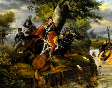 Horace Vernet - Death of Prince Poniatowski