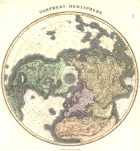 1814 Thomson Map of the Northern Hemipshere ^ Arctic - Geographicus - NorthernHemipshere-thomson-1814