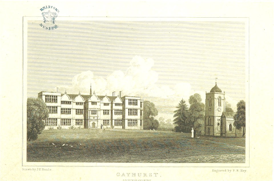 Neale(1818) p1.110 - Gayhurst, Buckinghamshire