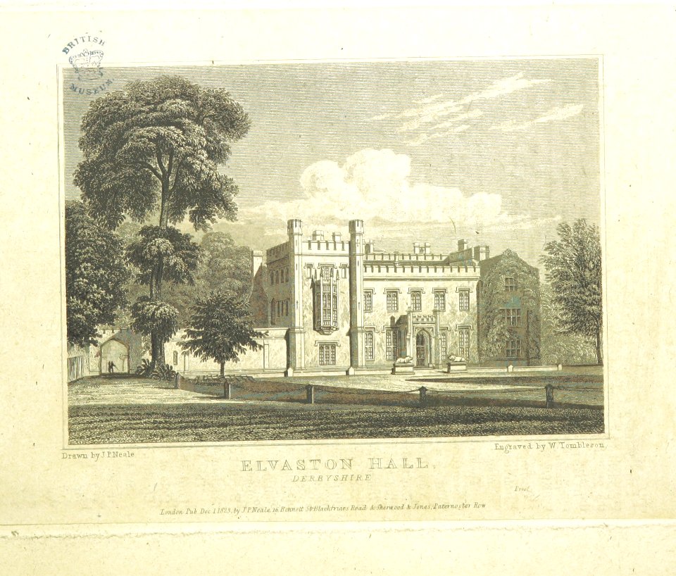 Neale(1818) p1.188 - Elvaston Hall, Derbyshire