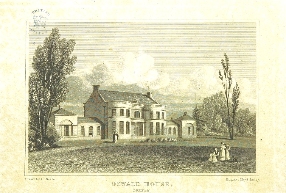 Neale(1818) p1.278 - Oswald House, Durham